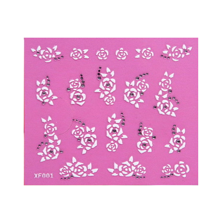 Stickers manucure blanc