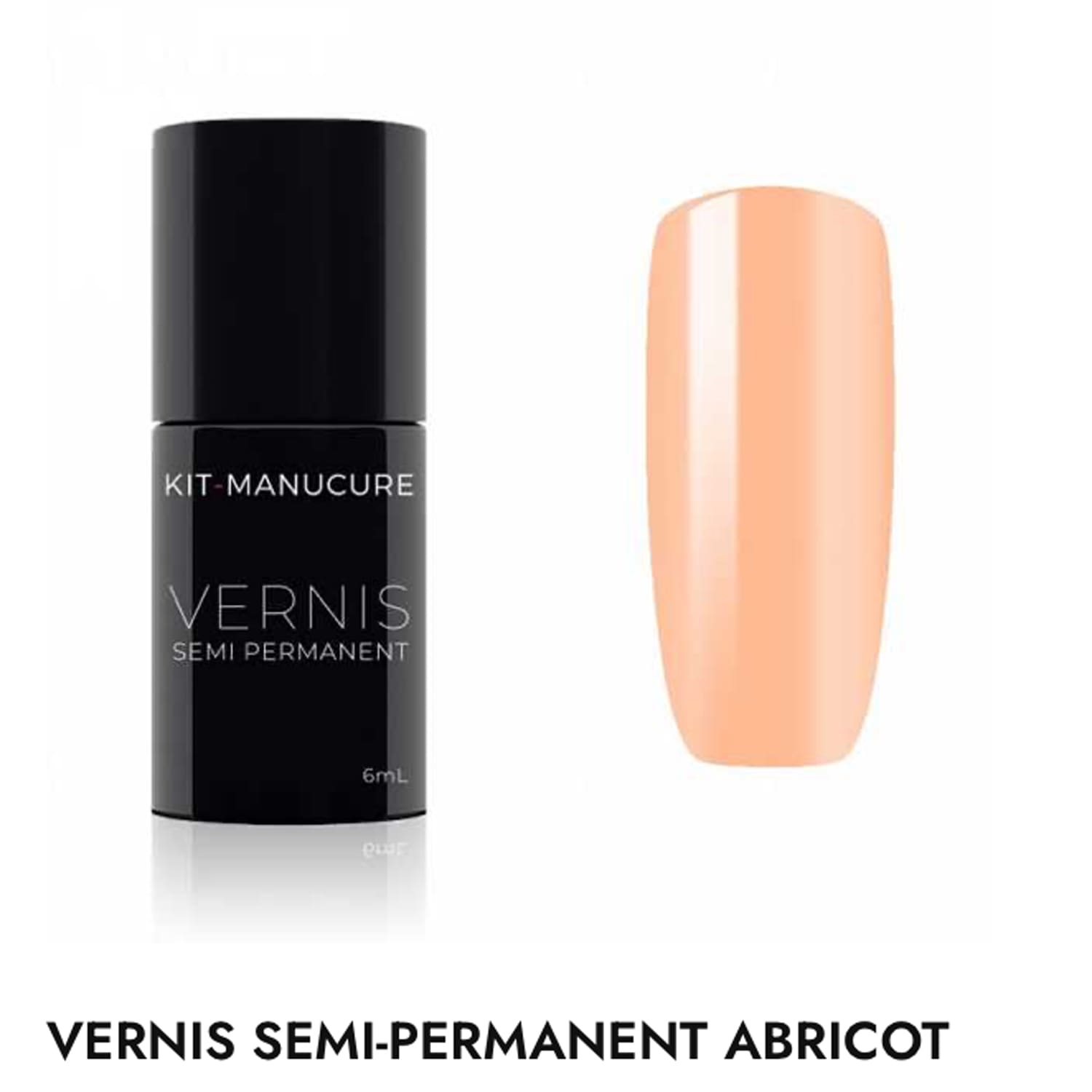 vernis semi-permanent abricot