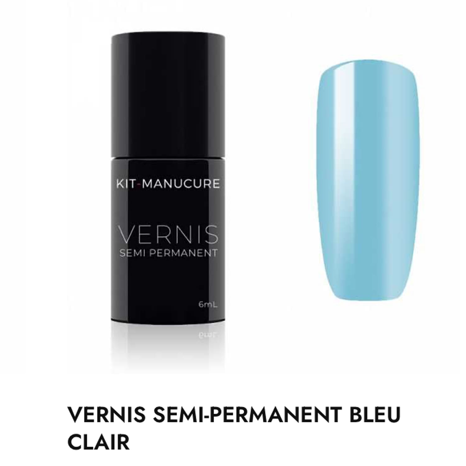 vernis semi permanent bleu clair