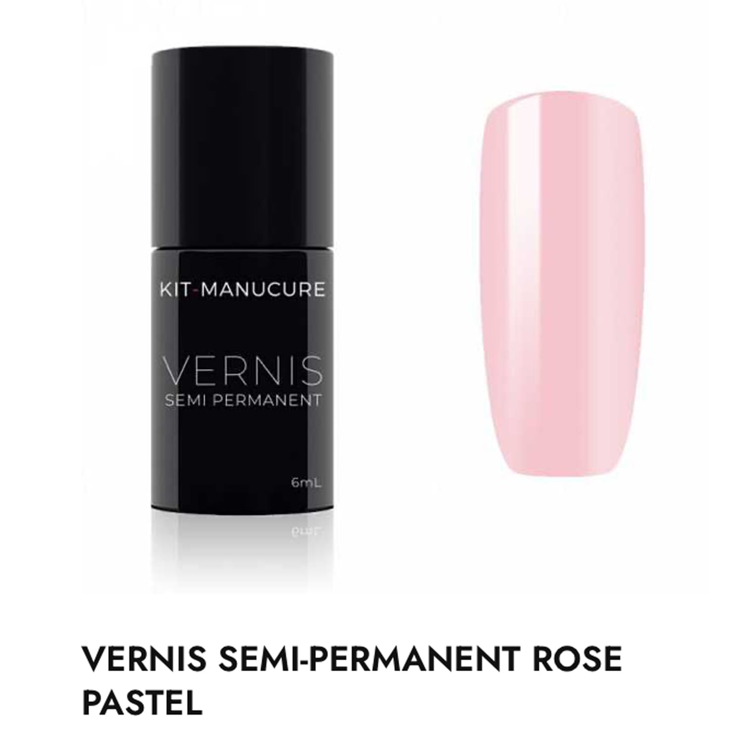 vernis semi permanent rose pastel