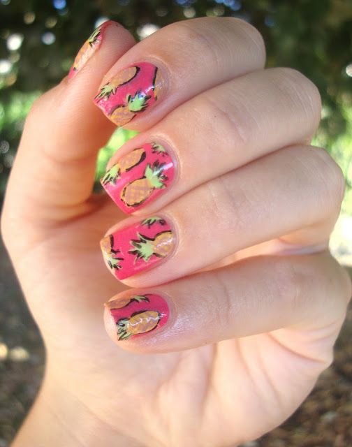 nail art ananas