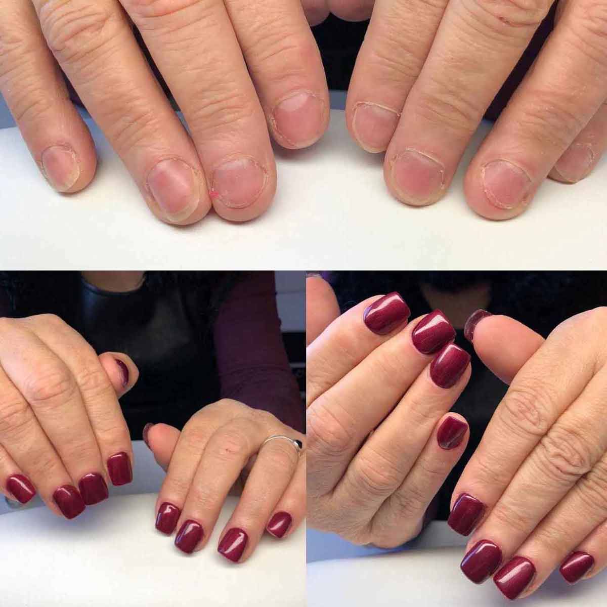 1 pièce Court Cool (Sans Doigts) Brillant En Similicuir Vernis