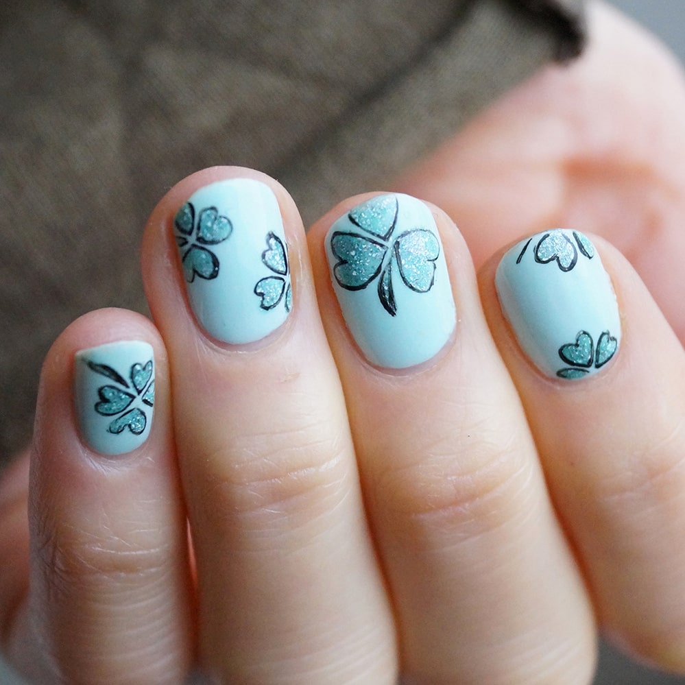 nail art Saint Patrick