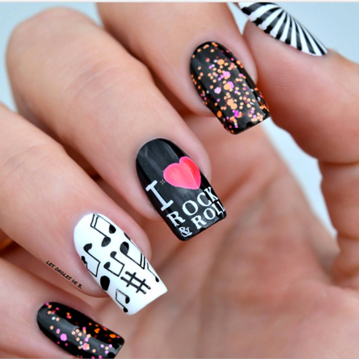 Nail art fête de la musique